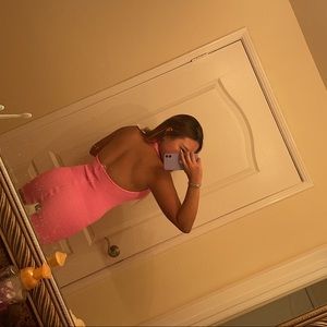 Rielli Cairo halter mini bodycon dress